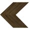 Ekena Millwork 13 3/4"W x 12"H x 3/4"D Vintage Farmhouse 5 1/2" Chevron, Barnwood Decor Collection, Reclaimed Grey DECR13X12X075CHVGY - alternate 1